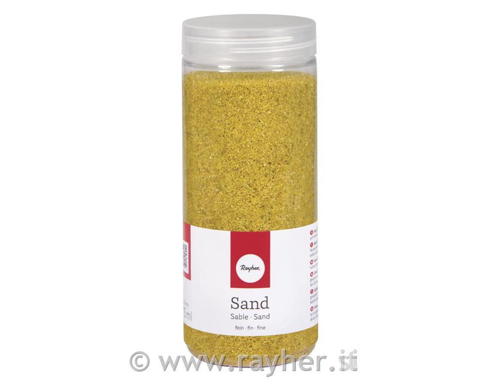 Sabbia, fine0,1-0,5mm, barattolo 475mlgiallo sole