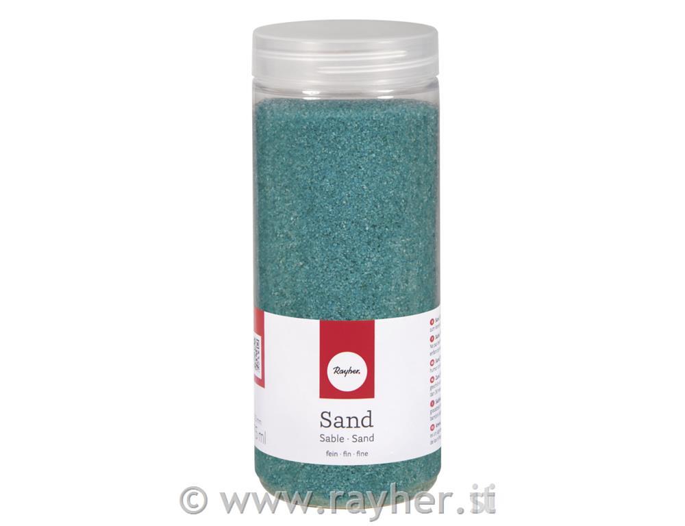 Sand, fine, turquoise, 0,1-0,3 mm, box 8