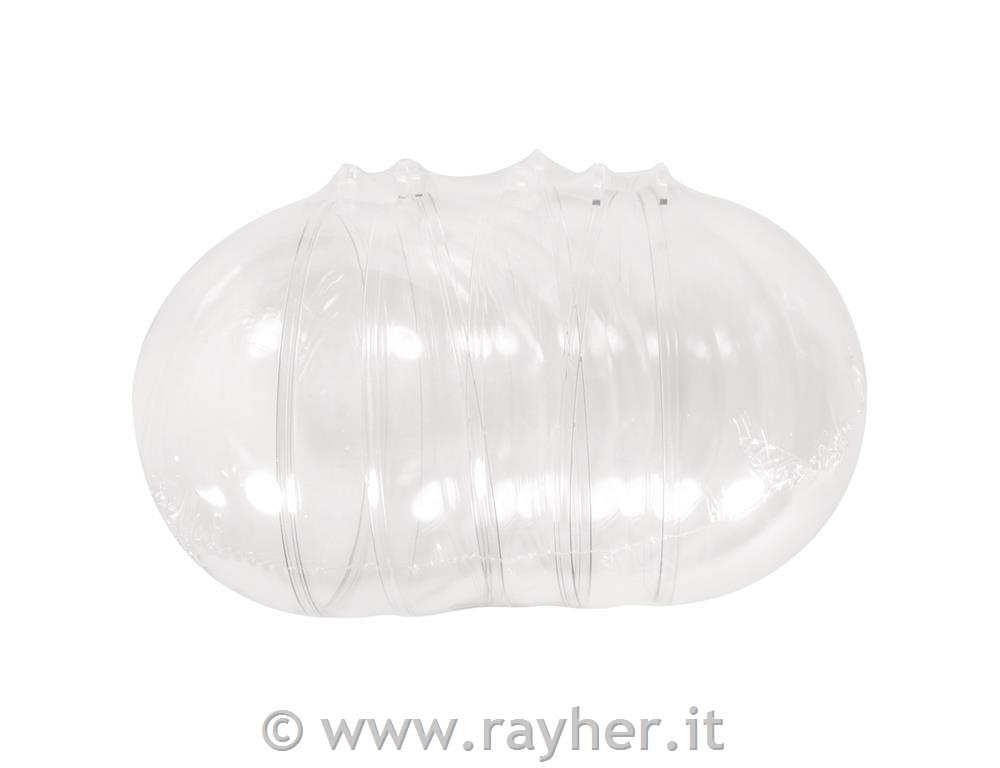 Sfera plastica, 4pz, 10cm oSet 4pzcristallo