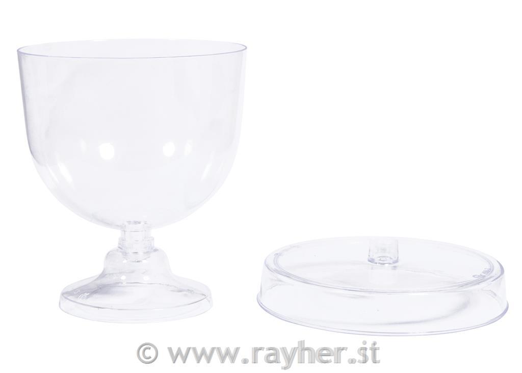 Etagere plastica mini con cupola, 9,5x11cm, box 4pz