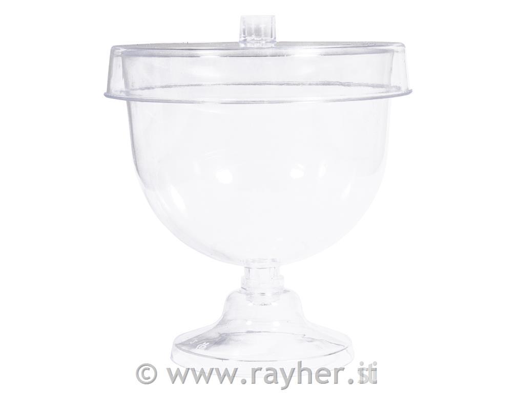 Etagere plastica mini con cupola, 9,5x11cm, box 4pz
