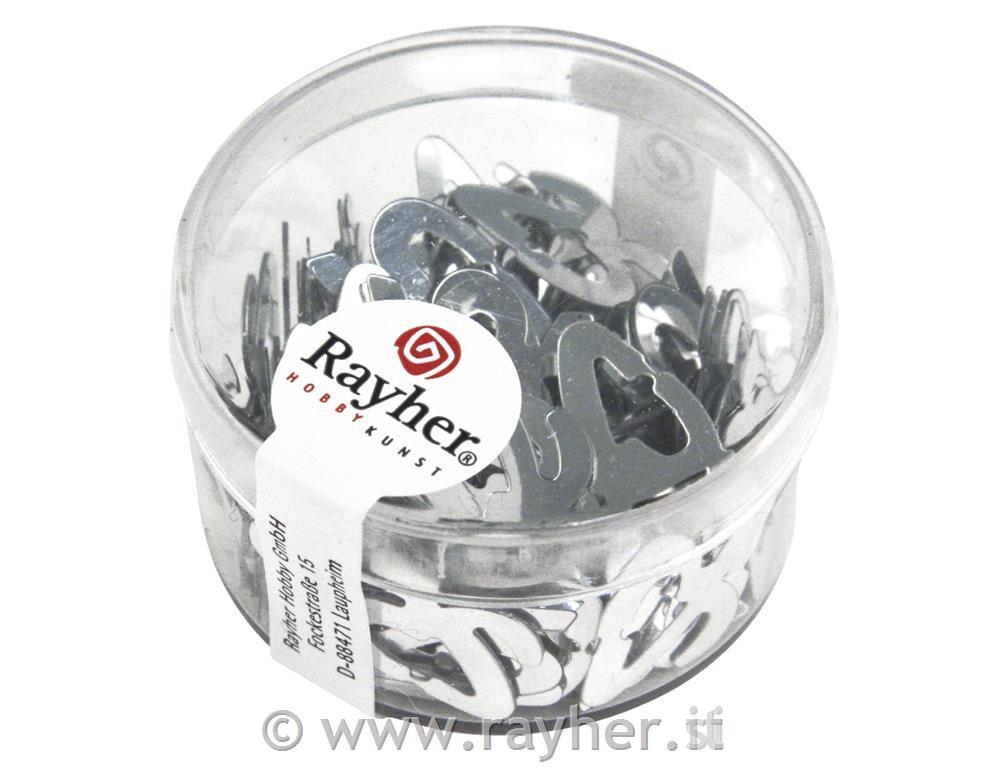 Paillettes "Giubileo 25"8mm, scat. 4 gargento