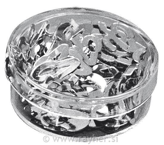 Paillettes "Giubileo 25"8mm, scat. 4 gargento