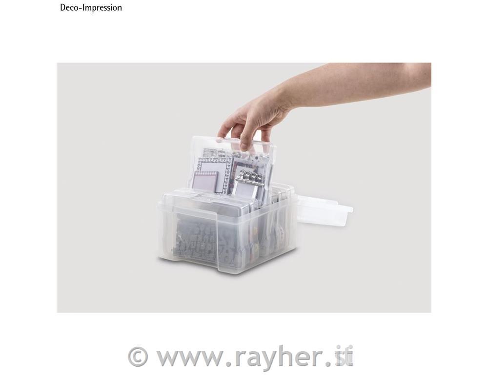 Storage box with 6 compartments210x185x140mm