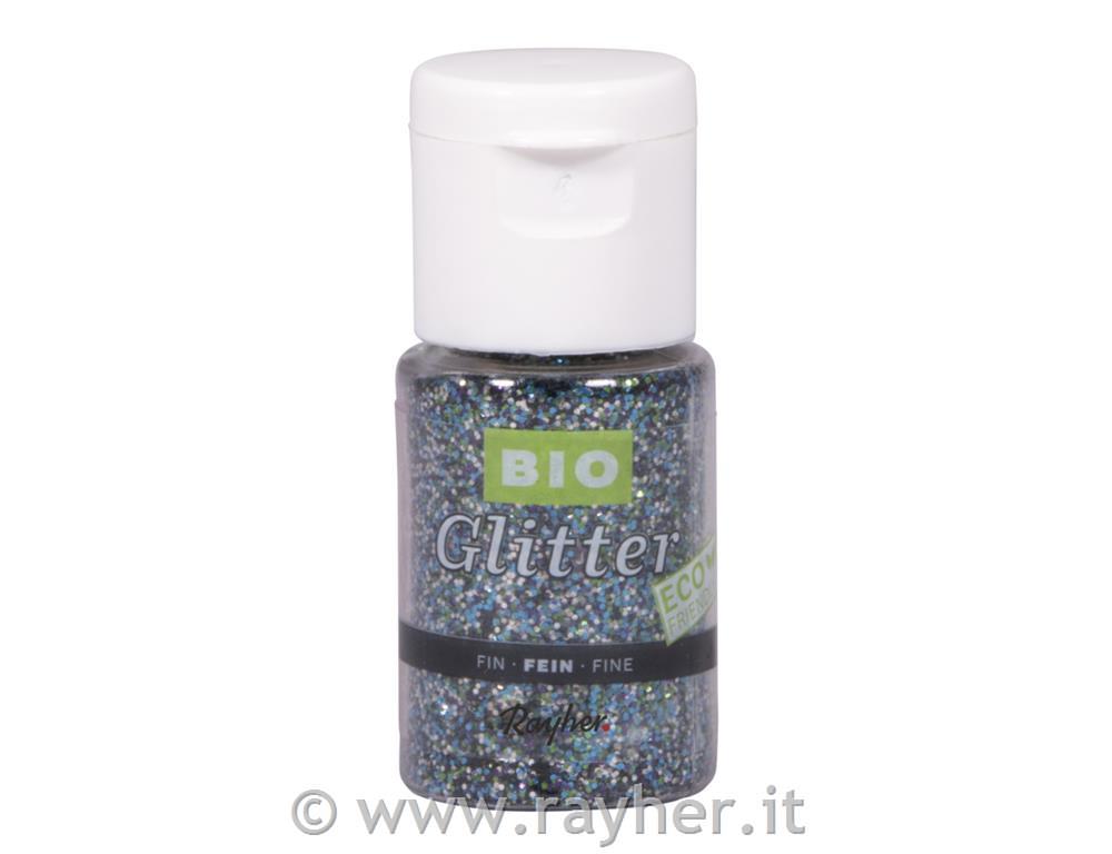 Bio-Glitter Eco friendly, fine, silver shadow