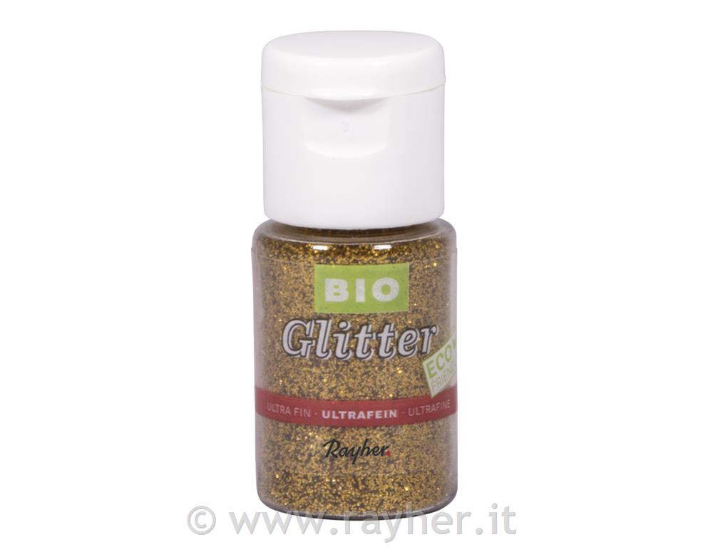 Bio-Glitter Ecologico ultra-fine, brilliant gold
