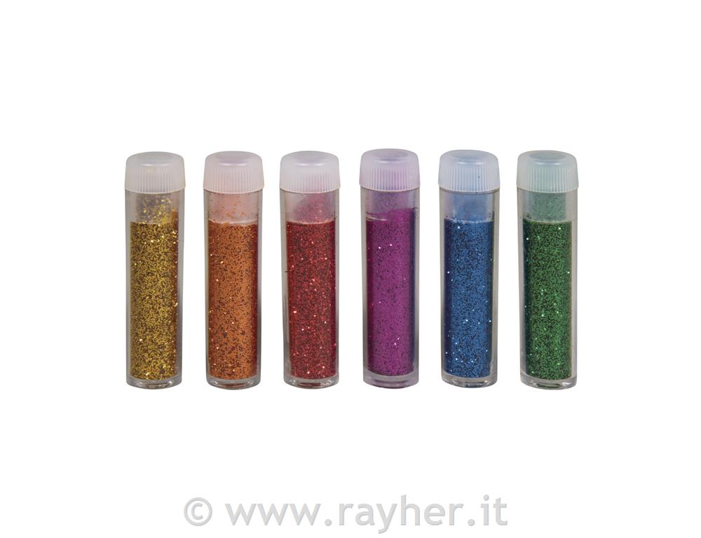 Set glitter Bio-Glitter, colorati, set 6