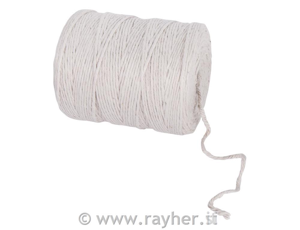 Vrv iz jute, 4-slojna, 3,5 mm o, bela, navoj 280 m