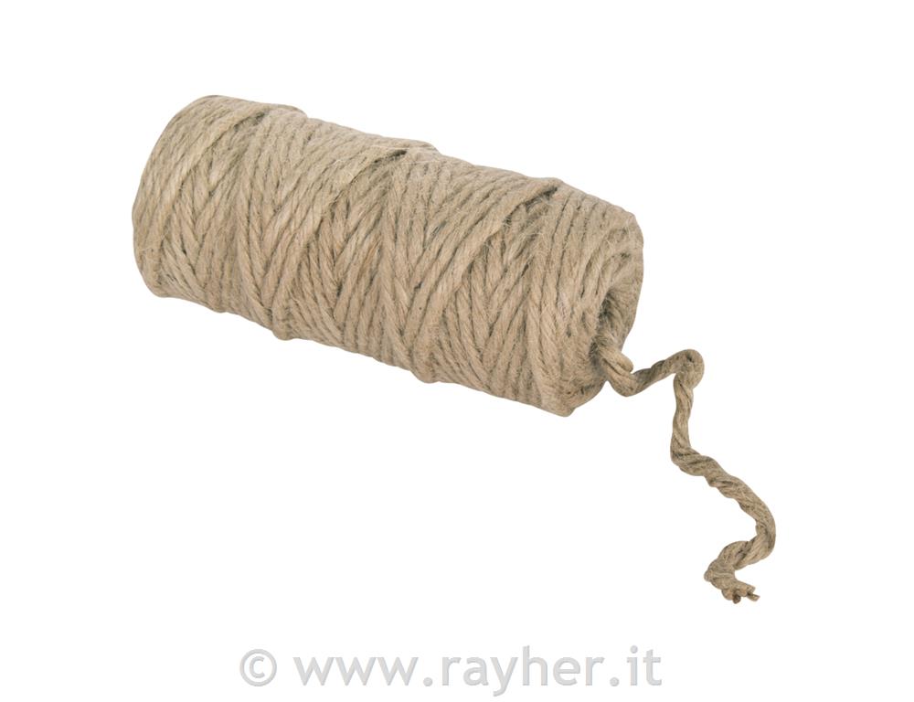 Cordone juta, 6-x, 6mm o,rocchetto 35mnaturale