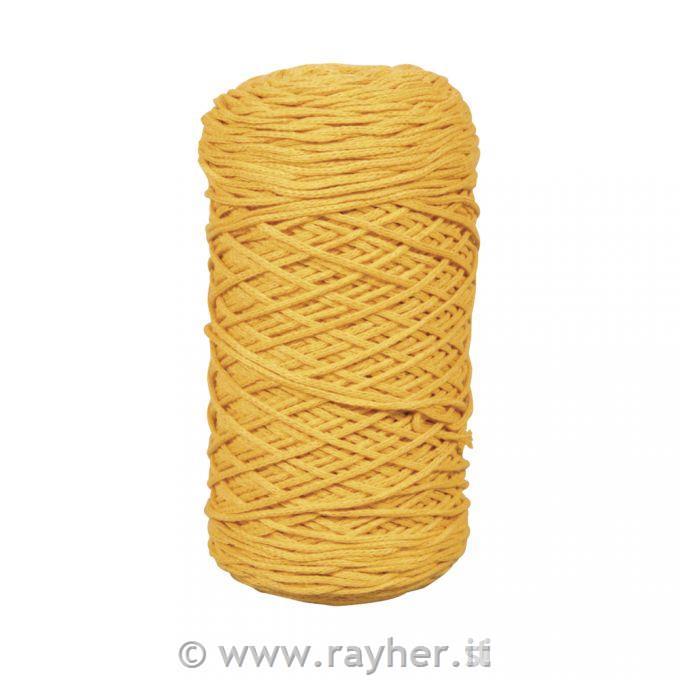 Braidy Recycling Yarn, braided, 2mm o(250g ball of yarn), clew 250myellow
