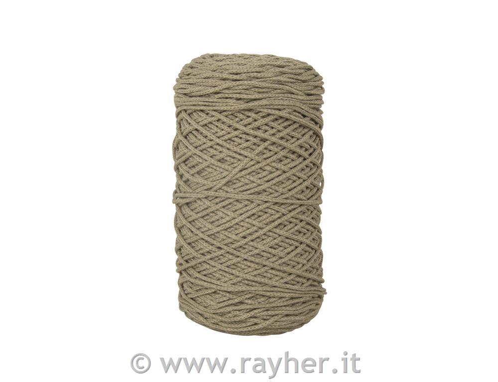Filo Braidy riciclato, intrecciato, 2mm, canna, (gomitolo 250g), gomitolo 250m