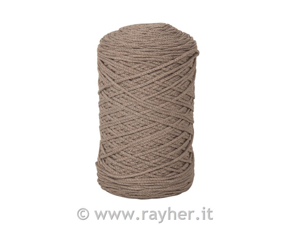 Braidy Recycling Yarn, braided, 2mm o(250g ball of yarn), clew 250mtaupe