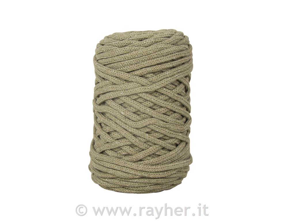 Filo Braidy riciclato, intrecciato, 4mm, canna, (gomitolo 250g), gomitolo 65m
