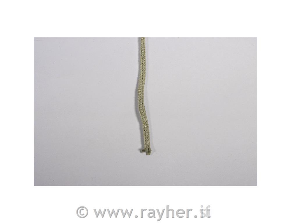 Braidy Recycling yarn w.gold thread 4 mm, red, braided, approx.58m, 250g