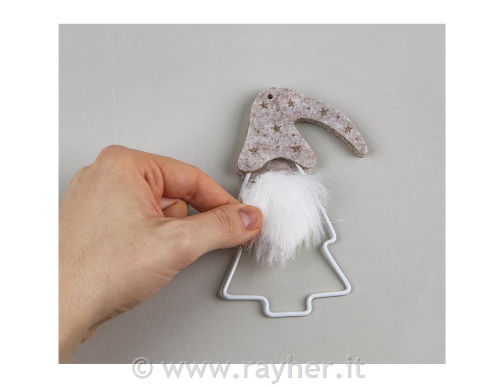 Gnomi su albero metallico, ciondoli,set 3