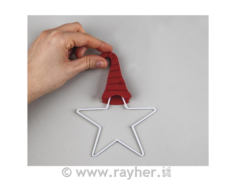 Palčki na kovin.zvezdi, obeski, set 3