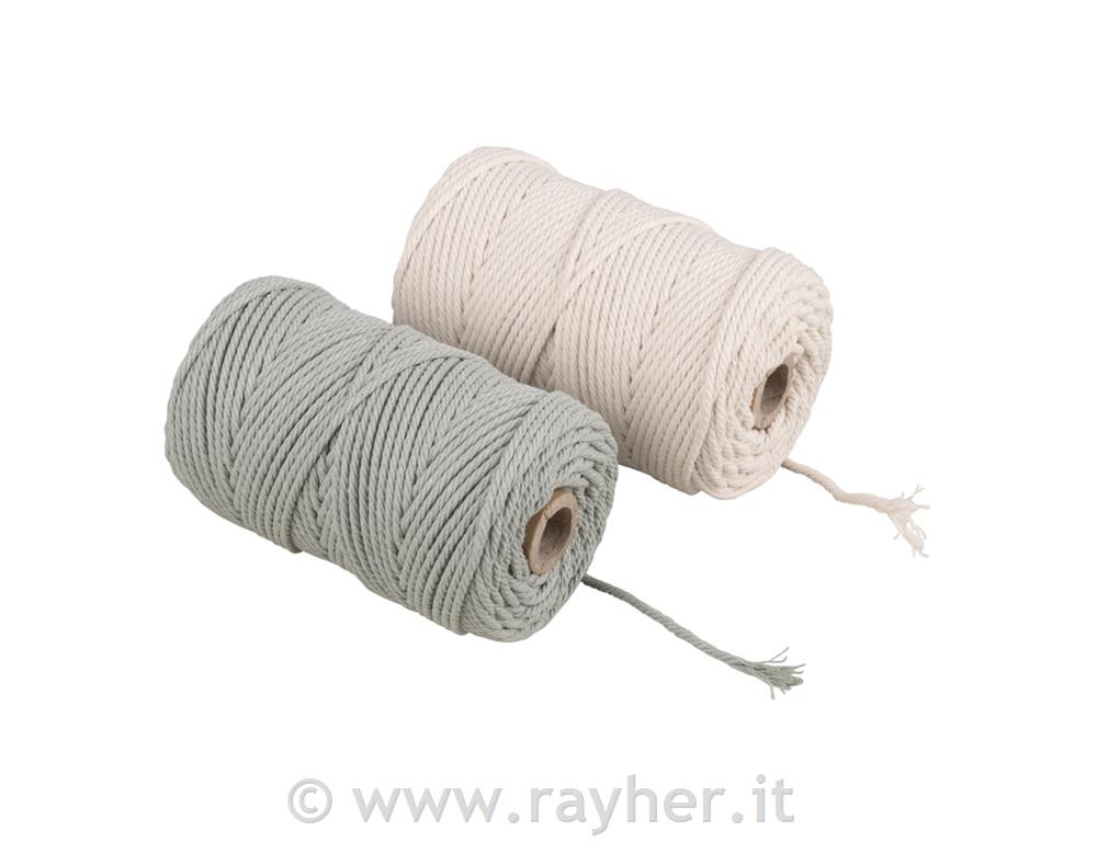 Macrame yarn, set 2x 70 m, 2,2 mm