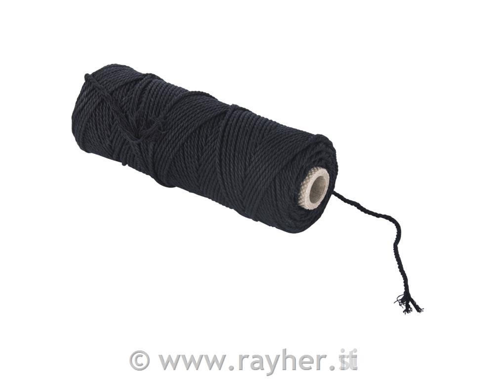 Vrvica jarn, 2mm, črna, 70m