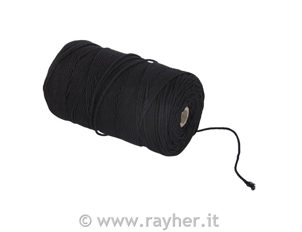 Filo, 2mm o, nero, ca. 600g, 260m