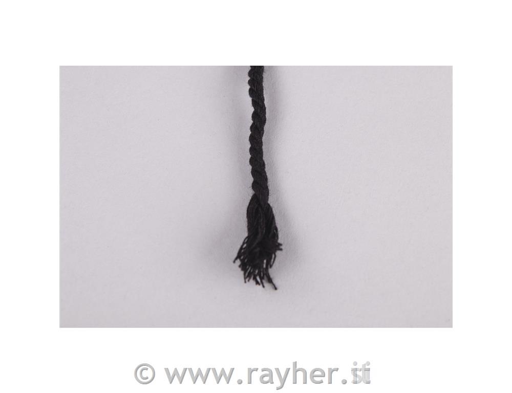 Yarn, 3.7mm o, black, approx.280g, spool70m