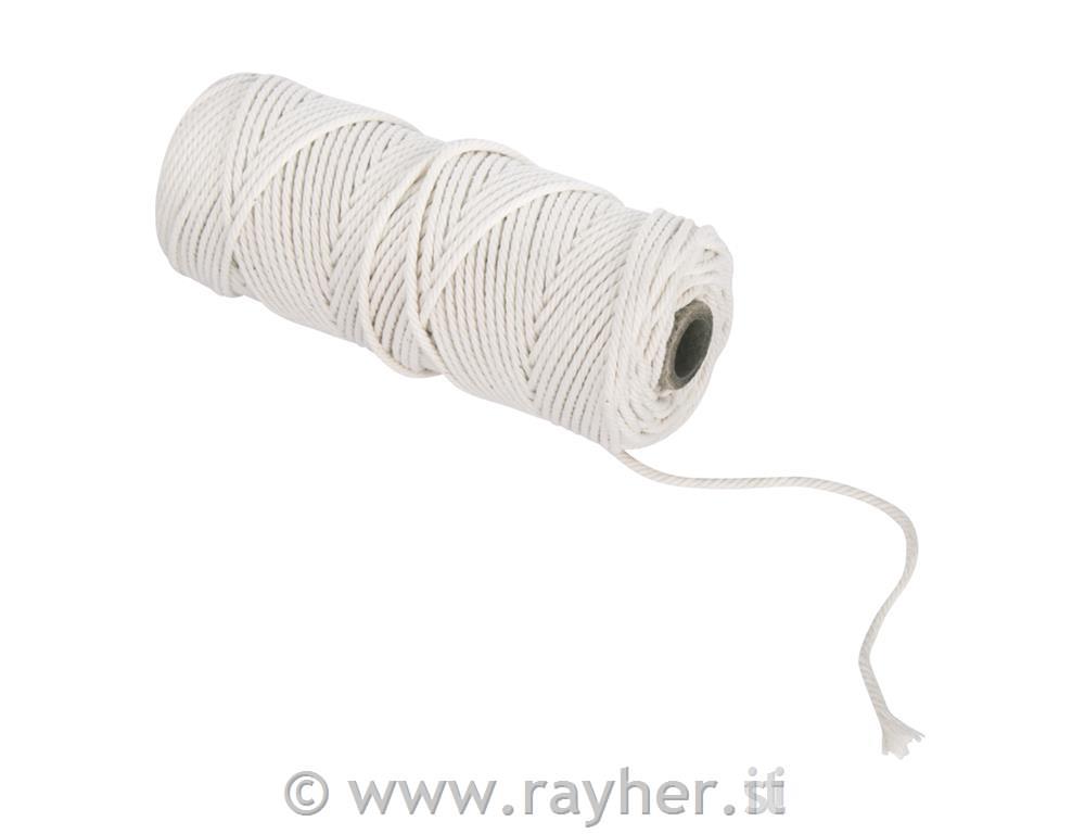 Filo, 3,7mm o, bianco, ca. 280g, spoletta 70m