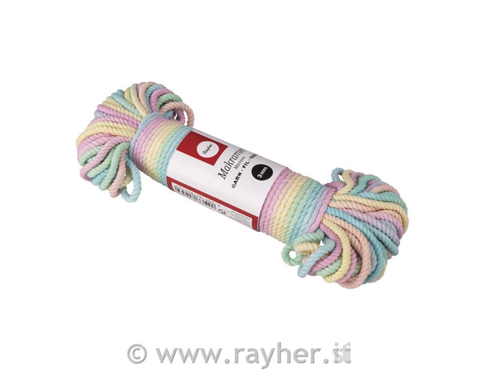 Vrvica jarn 3mm, mavrica, 30 m