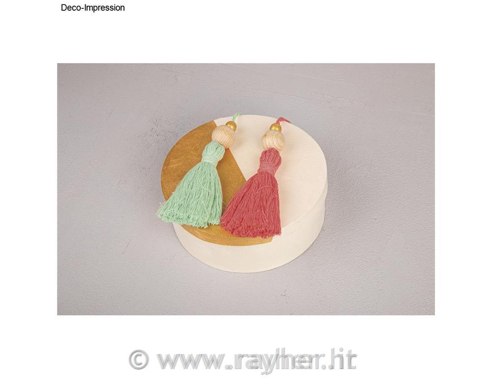 Corda per macrame, rosso, 3 mm, 70 m