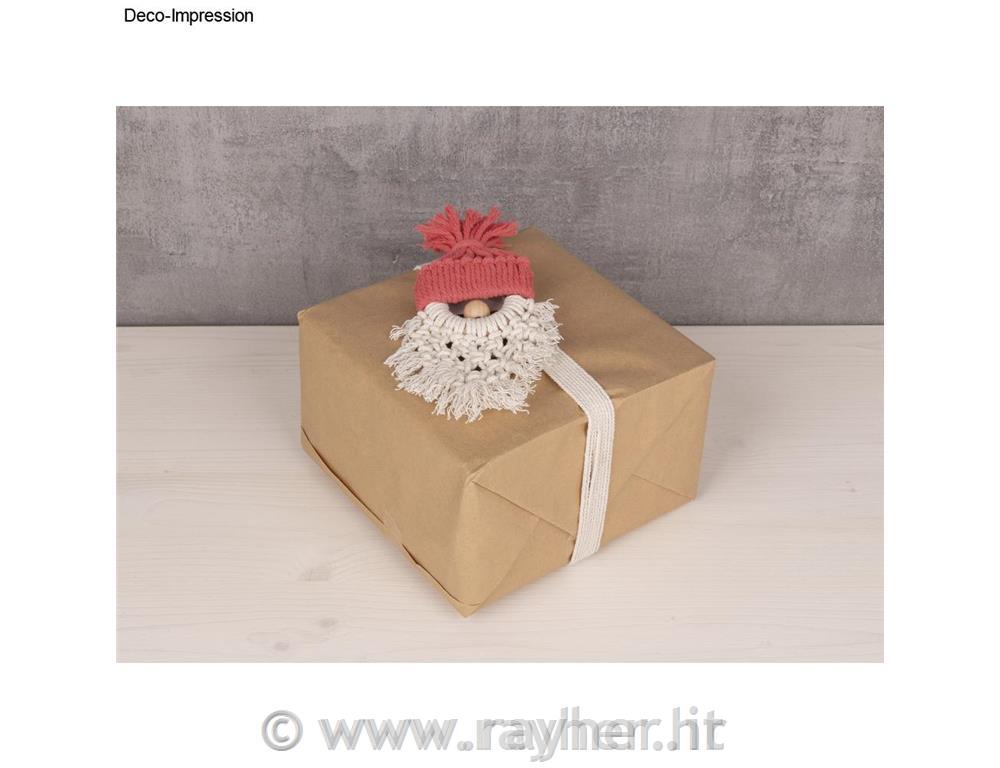 Corda per macrame, rosso, 3 mm, 70 m