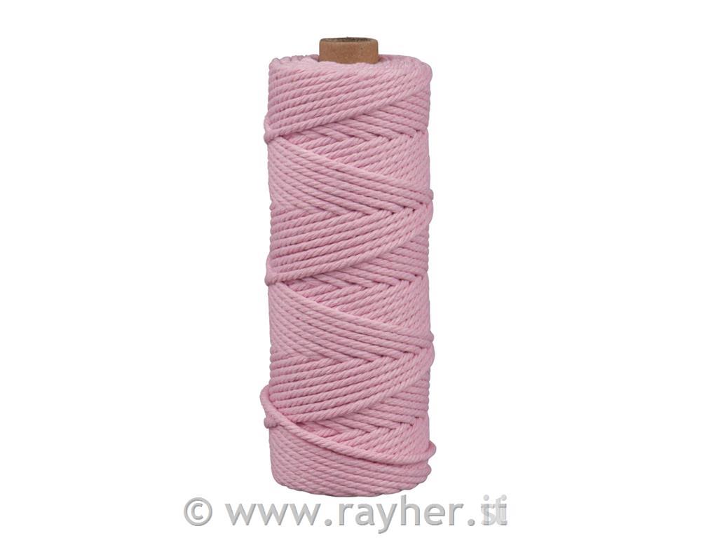 Corda per macrame, rossa p., 3 mm, 70 m