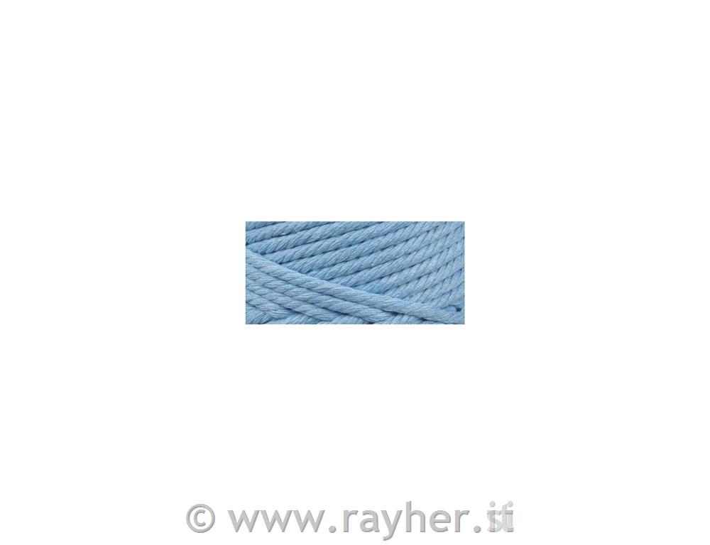 Vrvica makrame, nebesno modra, 3 mm, 70 m