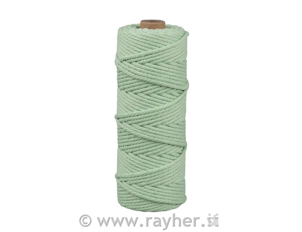 Macrame yarn, mint green, 3 mm, 70 m