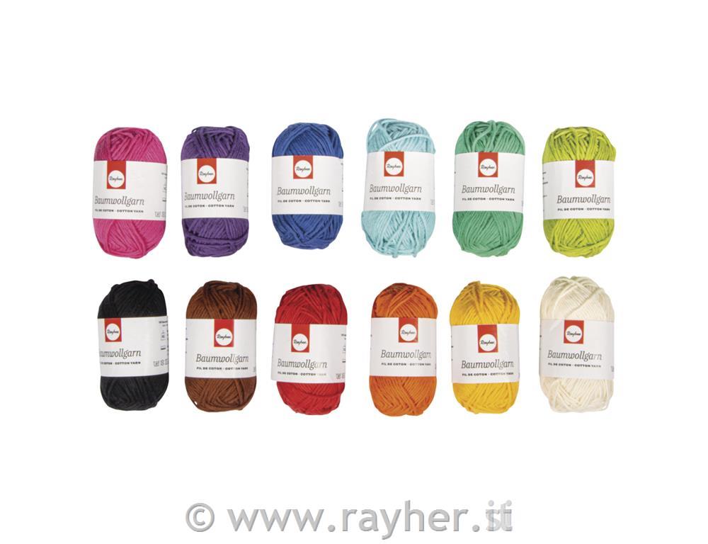 Cotton yarn mix 12 pcs per 20g