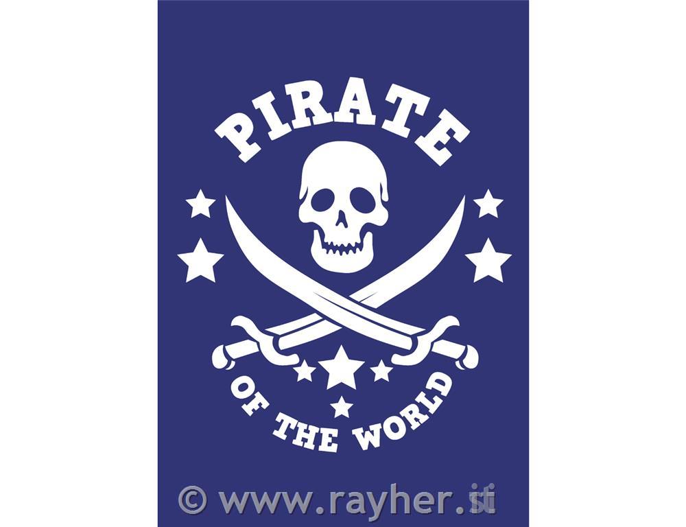 Šablona, Pirate, DIN A5, 1 šablona + nož za glajenje