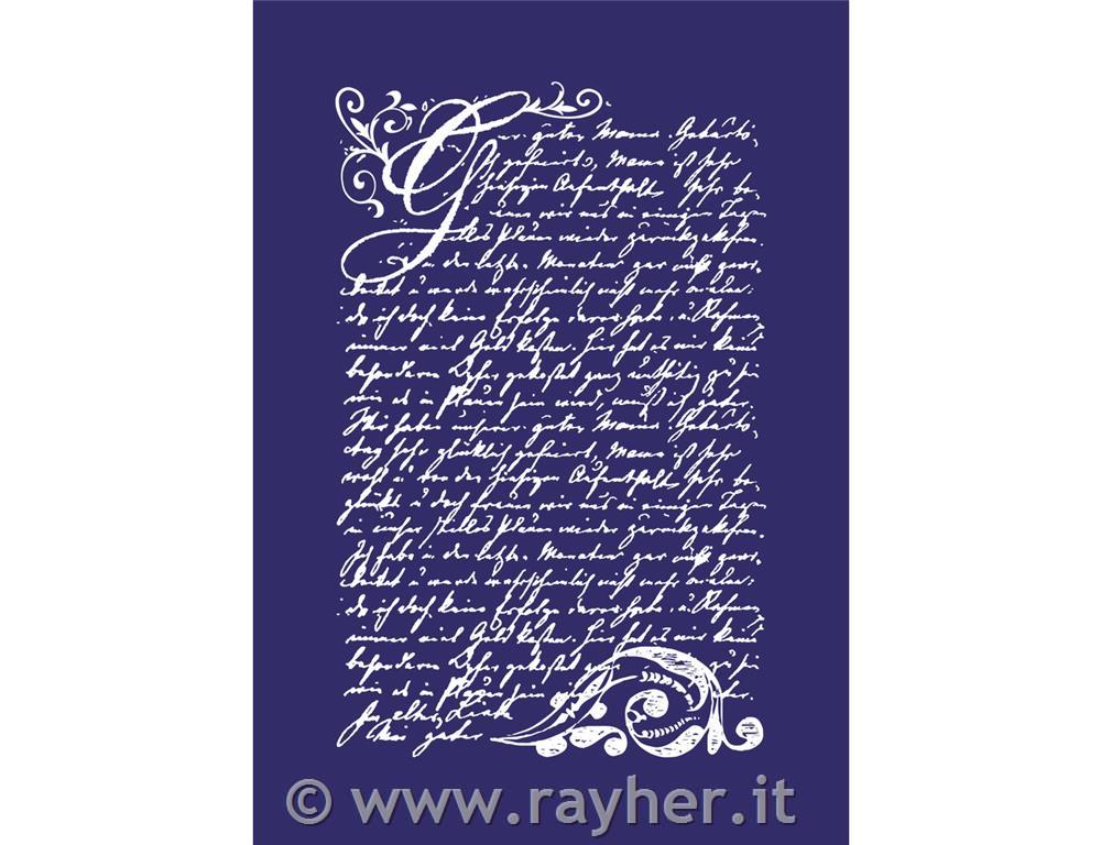 Mascherina Vintage PoesieDIN A5, 1 masch.+ 1 racla, bus.blis.