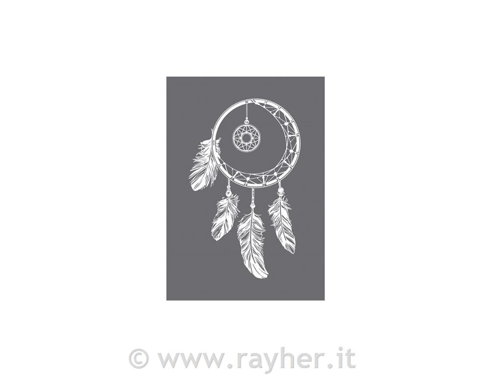 Stencil Dream on A5, 1 stencil + 1 squeegee scraper, tab-bag