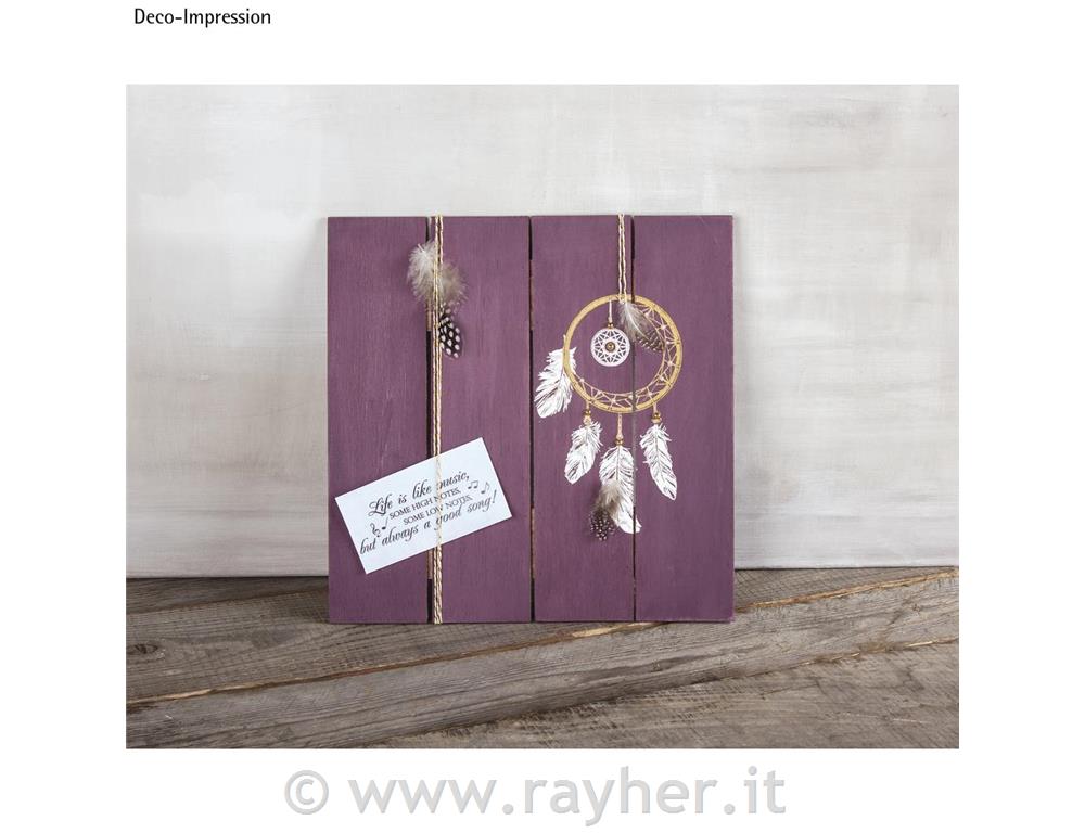 Stencil Dream on A5, 1 stencil + 1 squeegee scraper, tab-bag