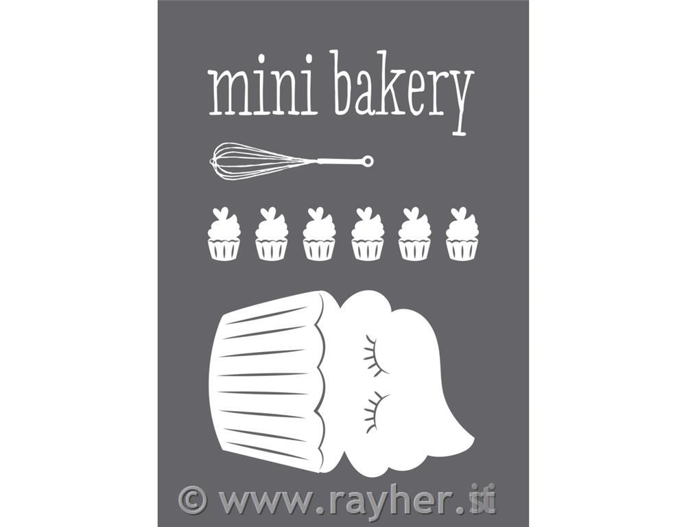 Šablona, Mini pekarna, A5, 1 šablona in nož za glajenje