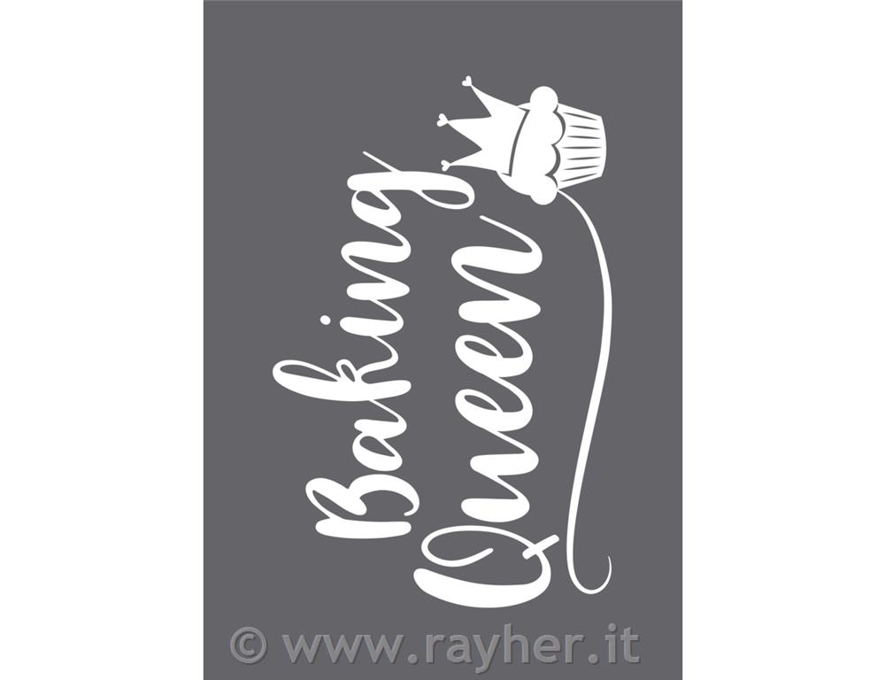 Šablona, Kraljica peke, A5, 1 šablona in nož za glajenje