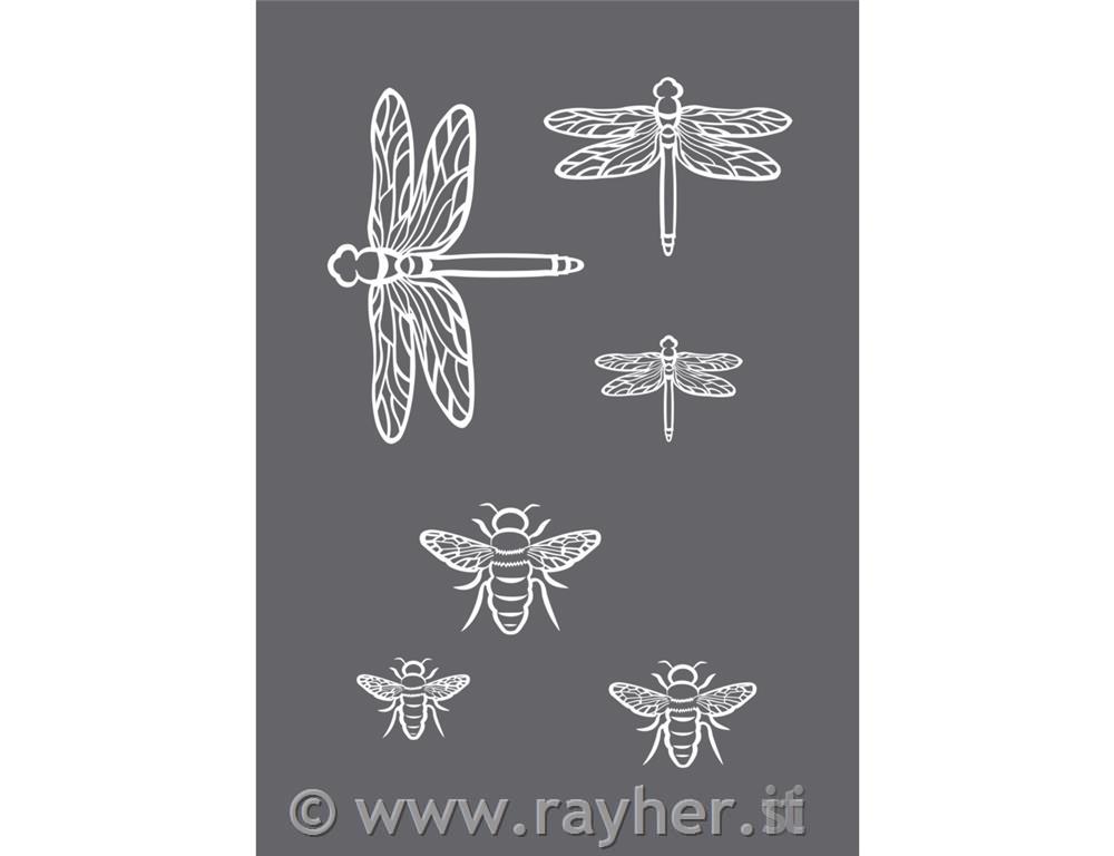 Mascherina serigrafia insetti A5