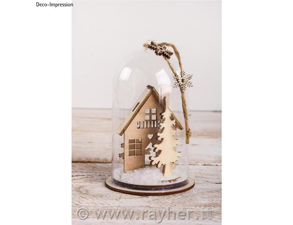 Cuffia plastica con base, 6cm o9cm, con cordoncino juta