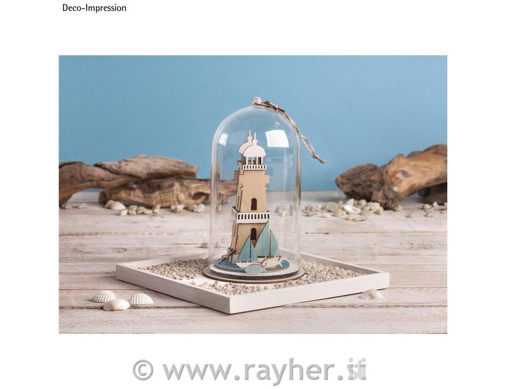 Cuffia plastica con base, 8cm o13cm, con cordoncino juta