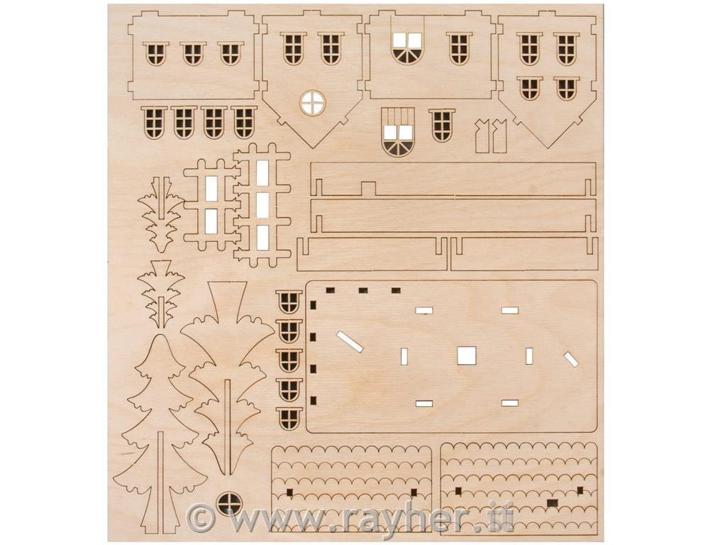 Kit bricolage legno casettax1, FSC 100 %