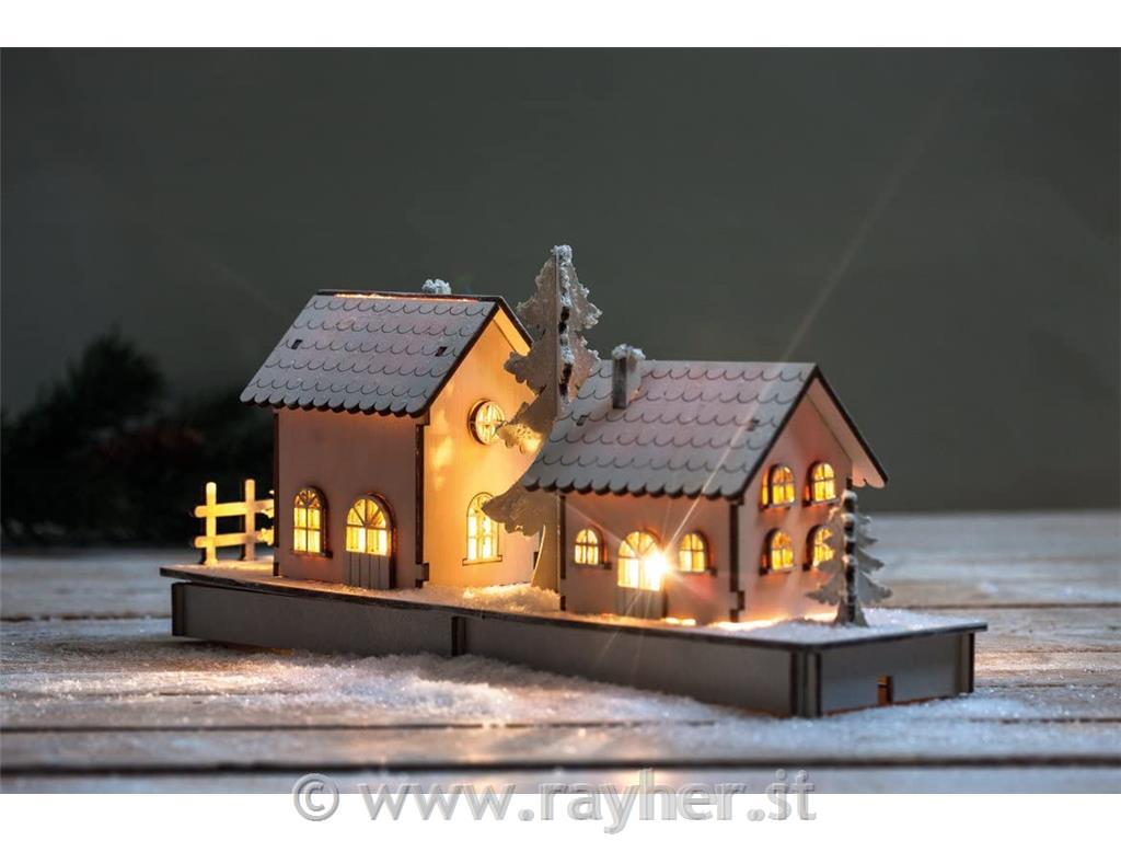 Lesena sestavljanka, Hiša 2, 3D, 31.7x9.4x14 cm
