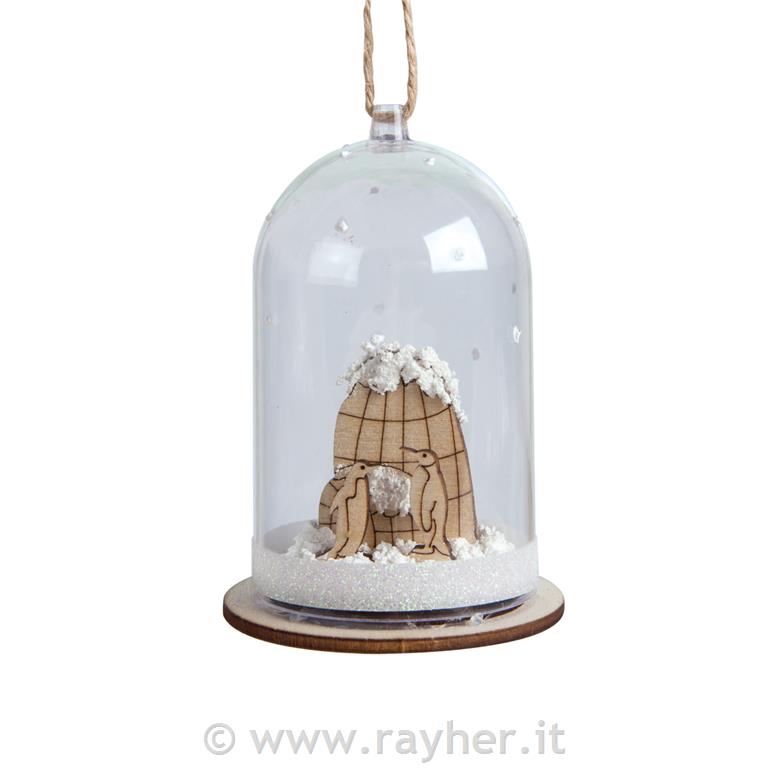 Miniature legno pinguino, FSC 100 %, 3,2, 4cm, bus.blis. 3set