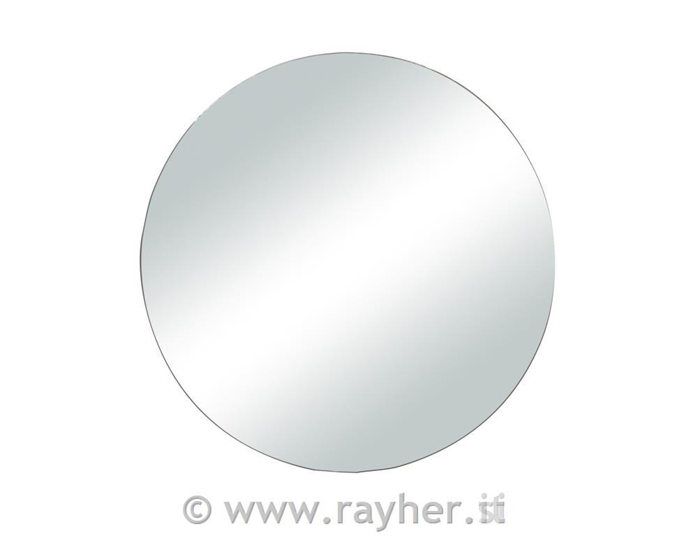 Piastra specchio, 20cm o, angoli smussi,bus.blis. 1pz