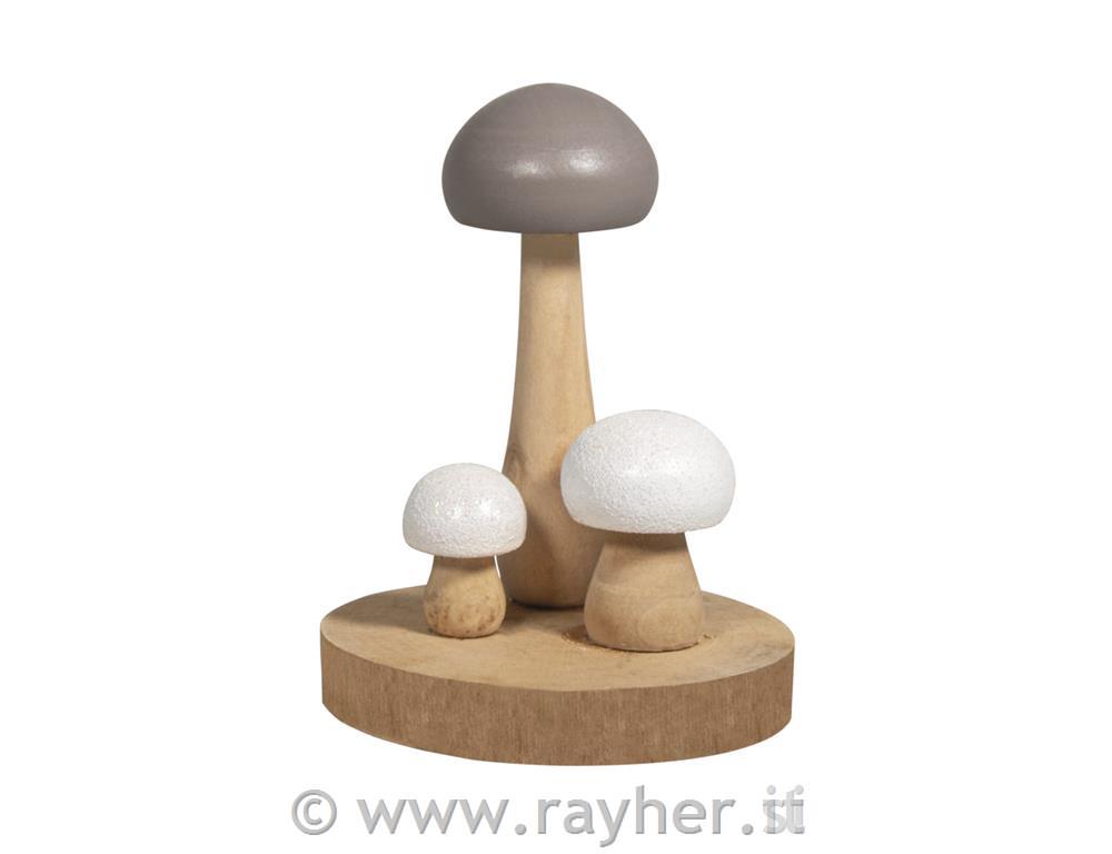 Gobe za pladnju, lesene, 9.5x9.2x11.5cm