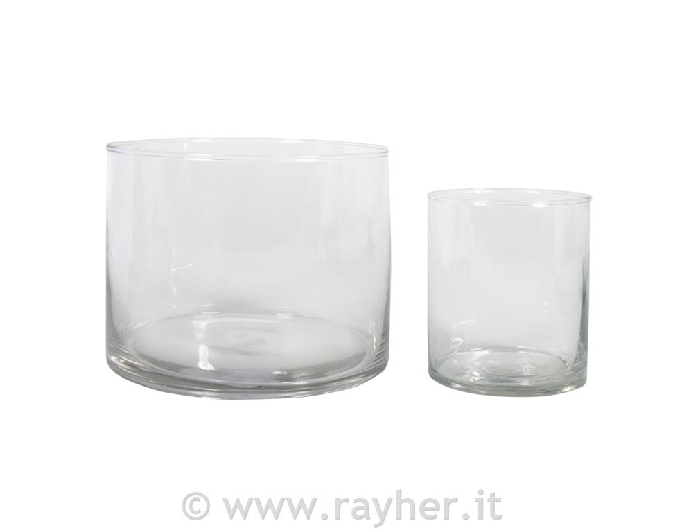 Set recipienti vetro, o8x10cm + o15x12cm, cartoncino 1set