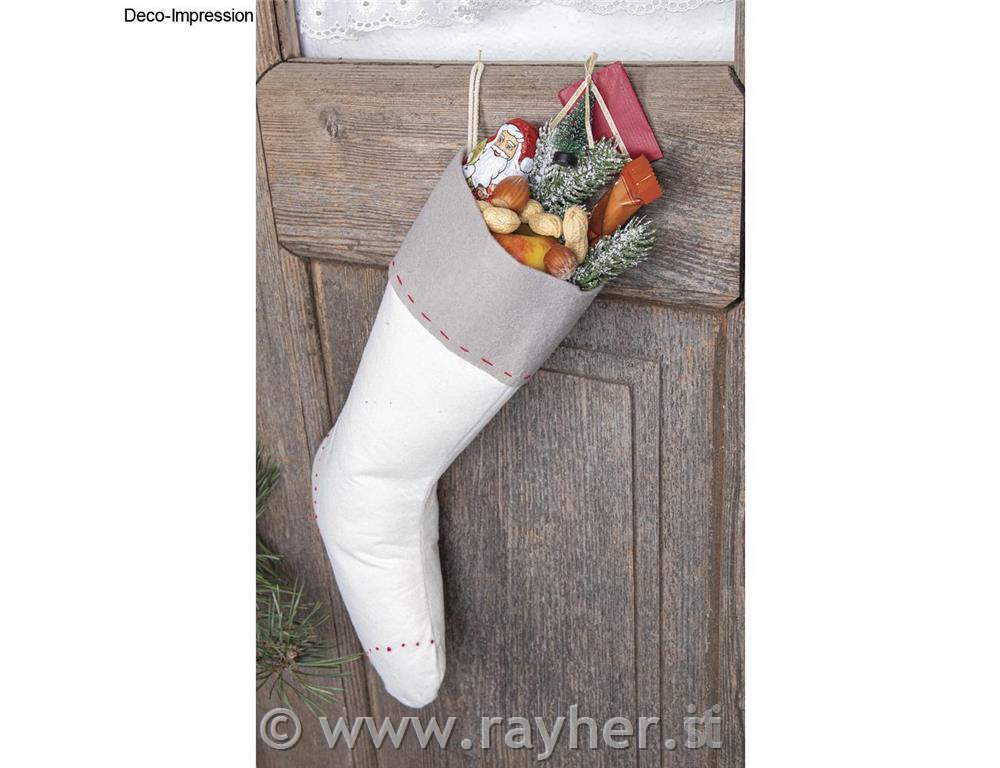 Stivale San Nicolo feltro, 22x41cm