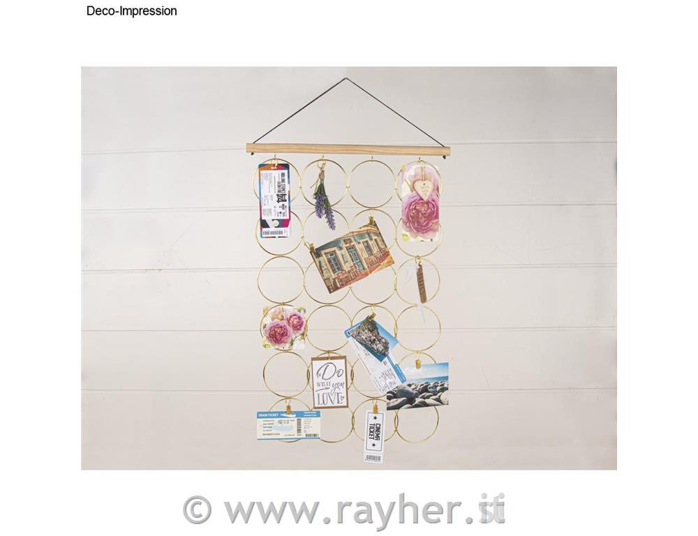 Obešanka s kovin.obročki, 42x62x2cm