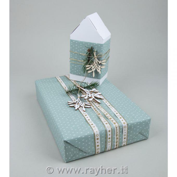 Wooden Miseltoe 8,3-10,3 cm set 5